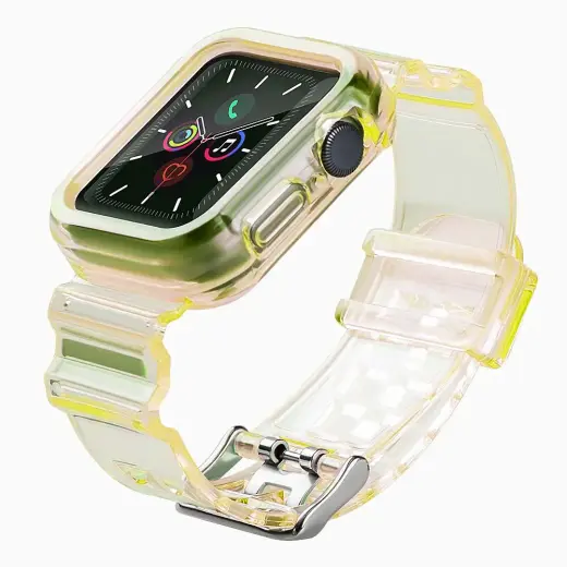 Išmaniojo laikrodžio dirželis Apple Watch (38 mm) | silikoninis | geltonas