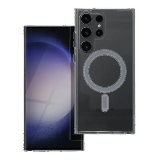 Case for Samsung S23 ULTRA Clear Mag Cover compatible withMagSafe transparent