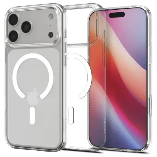 Spigen Liquid Crystal MagSafe Case for iPhone 17 Pro Max - Clear and White