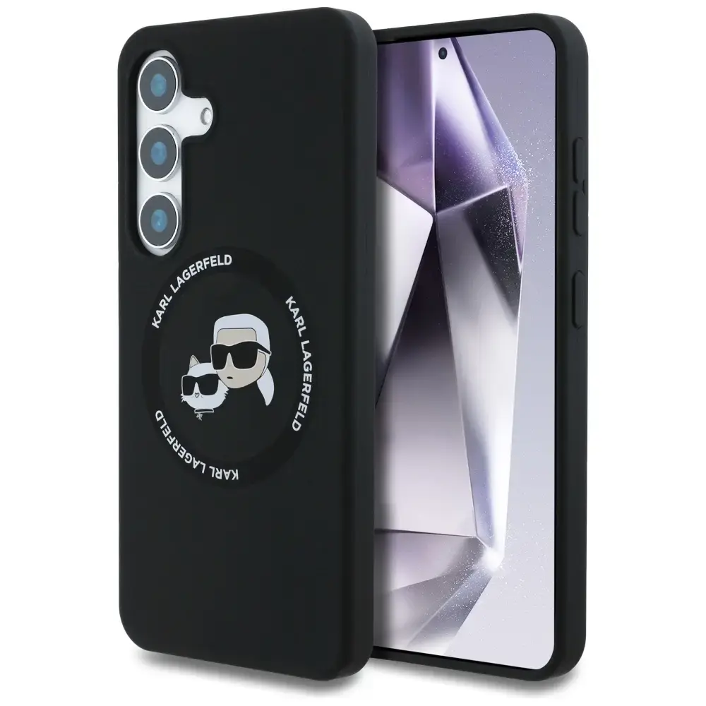 Karl Lagerfeld silikona telefona maciņš Samsung Galaxy S25 Plus melns