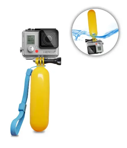 Fusion Turētājs Pludiņš Go Pro | SJCam  un citām Sporta Kamerām Dzeltens