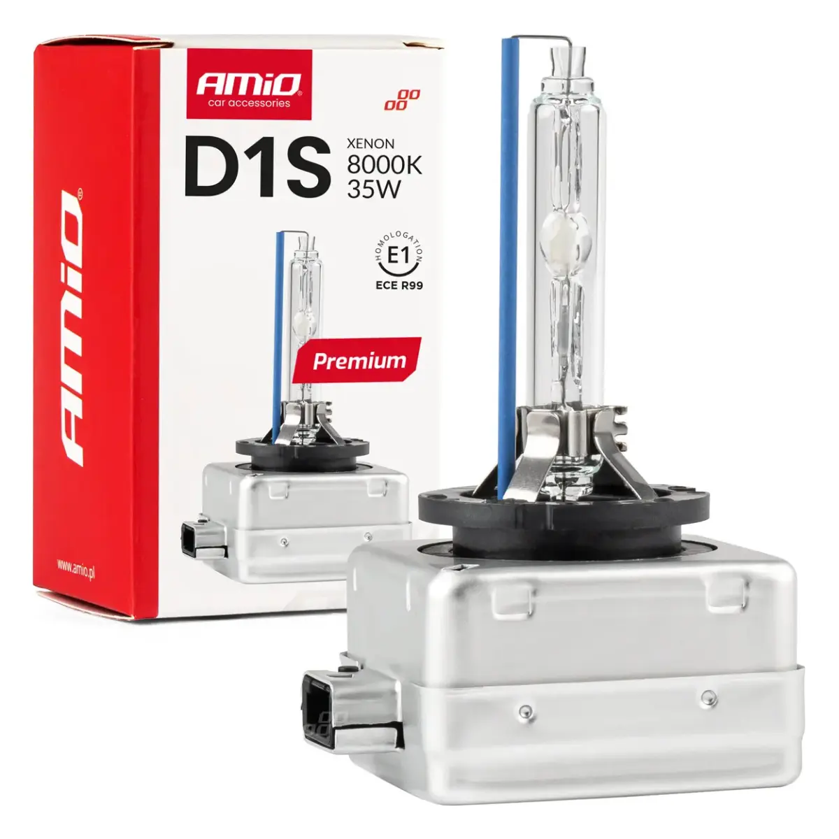 Xenon Bulb, type D1S AMiO PREMIUM