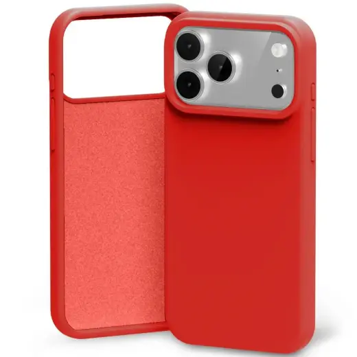 Mercury Silicone maciņš telefonam iPhone 17 Pro Max sarkans