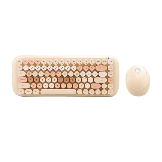 Wireless keyboard + mouse set MOFII Candy 2.4G (Beige)