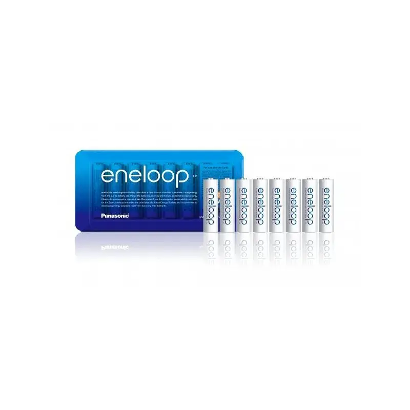 Panasonic Eneloop  R6|AA 1900mAh rechargeable – 8 pcs sliding pack