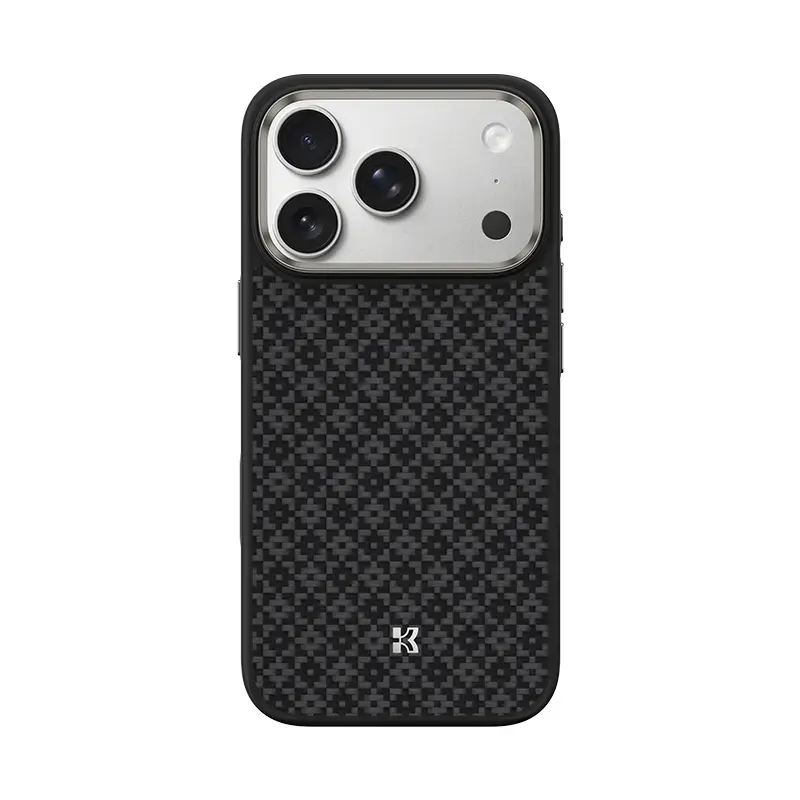 Benks Magnetic Armor Pro Armor Grid Kevlar maciņš telefonam iPhone 17 Pro Max melns
