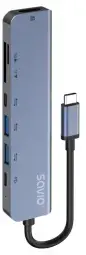 Dokstacija Savio Multifunctional USB Type C 7IN1 HUB