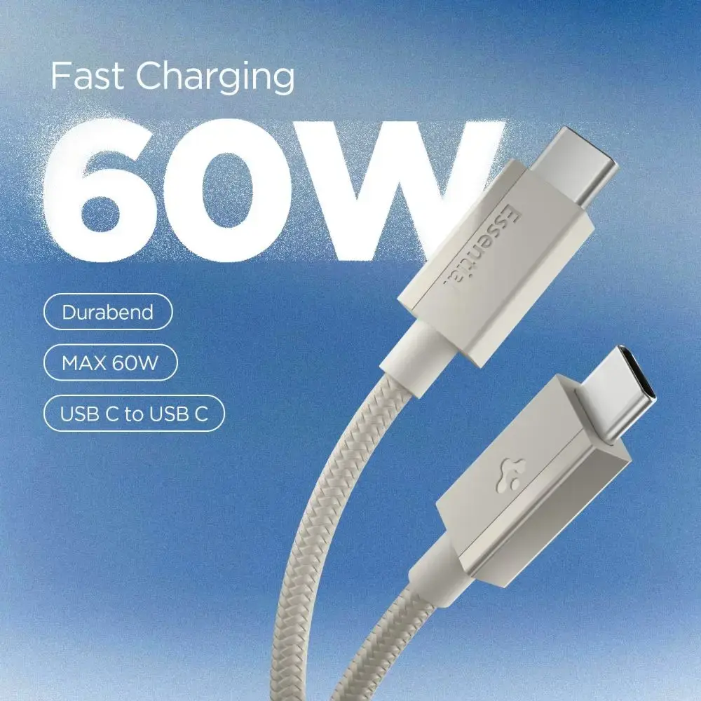 Spigen EB6015CC datu pārraides un uzlādes vads | USB-C uz USB-C | 60W | 1.5m | pelēks