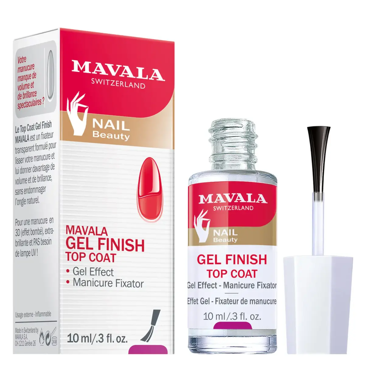 Mavala, Mavala, Top Coat, Nail Polish, 10 ml