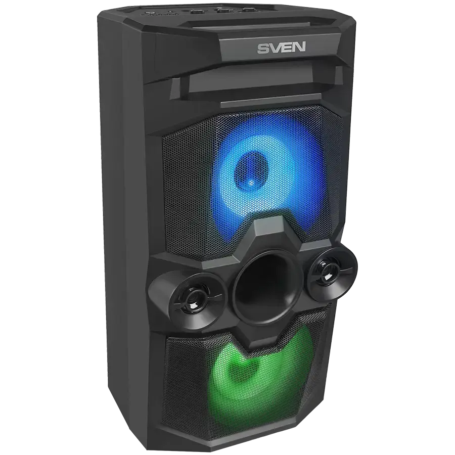 Speaker SVEN PS-650, black (50W, TWS, Bluetooth, FM, USB, microSD, LED-display, 4000mA*h)