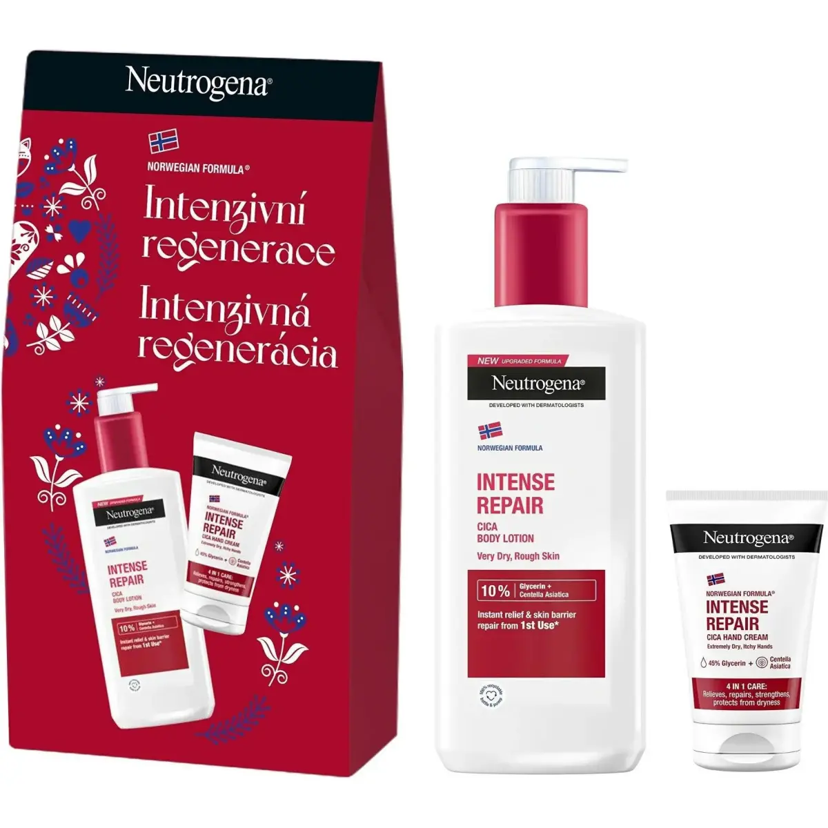 Neutrogena, Set Regalo Bellezza, Geschenkset Körperpflege Intensive Regeneration (Set per La Cura Del Corpo)