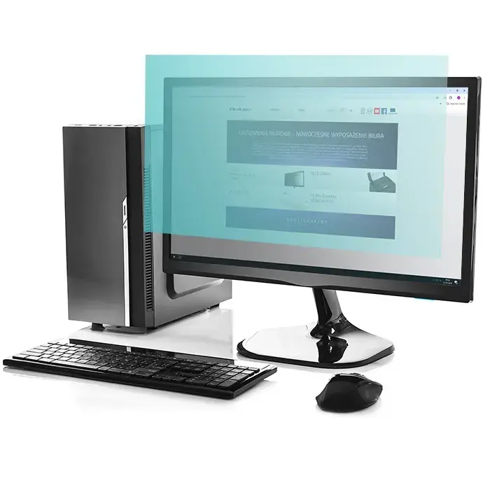 Qoltec Anti Blue Light Filter 24" | 16:9 | Eye protection | Anti Glare | Matt | for screen