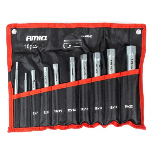 Tubular spanner set 6x7 8 pcs. AMIO-04983
