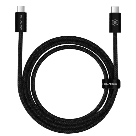 Blavec Cable Candy braided - Type C to Type C - PD 60W 3A 3 metres (CCA-CC3B30) black