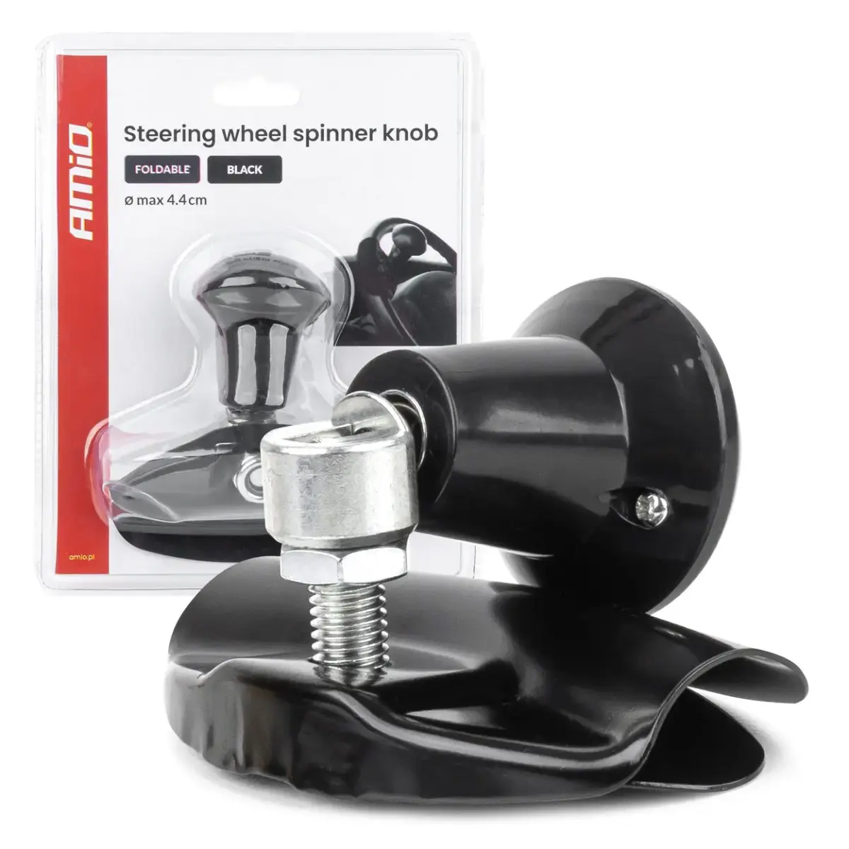 Foldable steering wheel spinner knob AMIO-04973