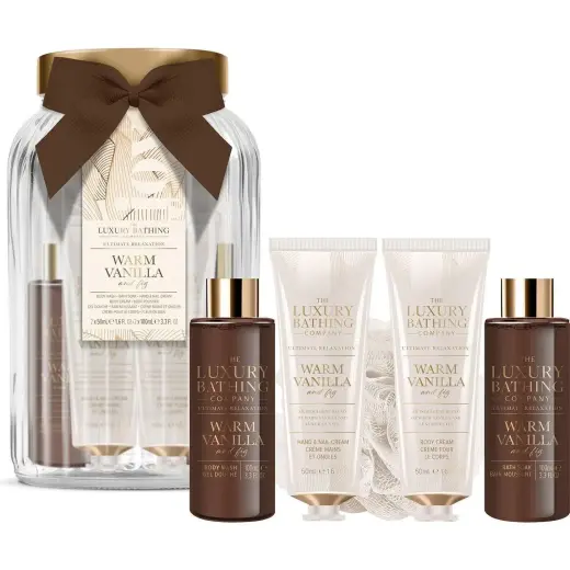Grace Cole, Set Regalo Bellezza, Set Di Barattoli Di Vetro Alla Vaniglia (Set per La Cura Del Corpo)