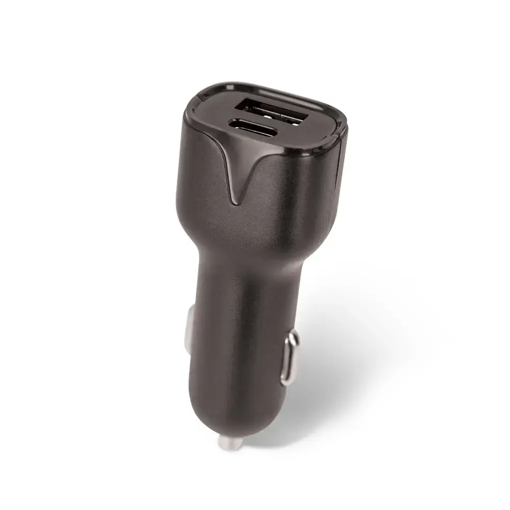 Setty auto lādētājs | 12W | USB-A, USB-C | melns