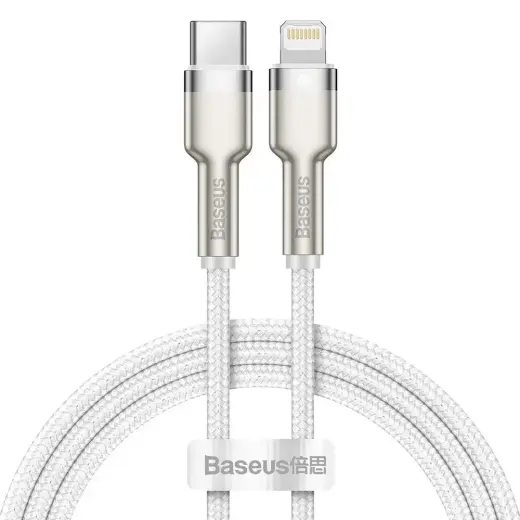 Baseus Cafule Series data transfer and charging cable | USB-C to Lightning | 20W | 1m | white
