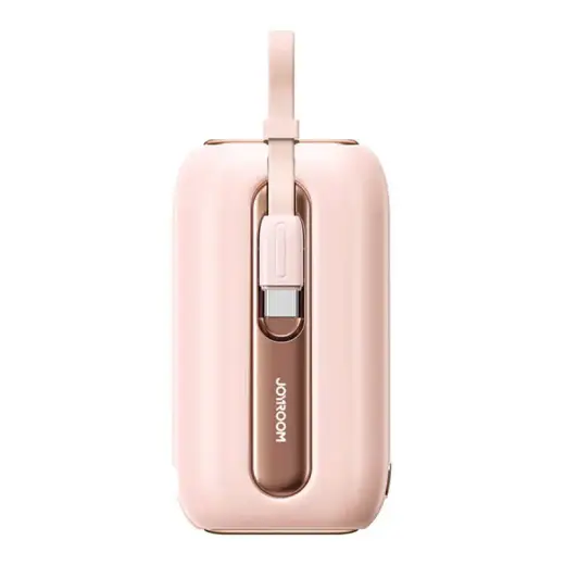 Joyroom JR-L013 Colorful external battery (powerbank) | 10000 mAh | 12W | USB-C, Lightning | pink