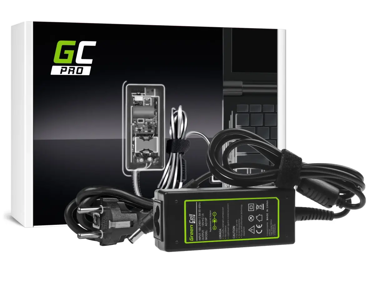 Green Cell PRO Charger | AC Adapter 19V 2.1A 40W for Samsung N100 N130 N145 N148 N150 NC10 NC110 N150 Plus