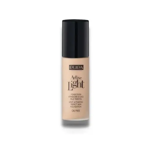 Pupa, Active-Light, Oil Free, Illuminating, Liquid Foundation, 050, Golden Beige, 30 ml