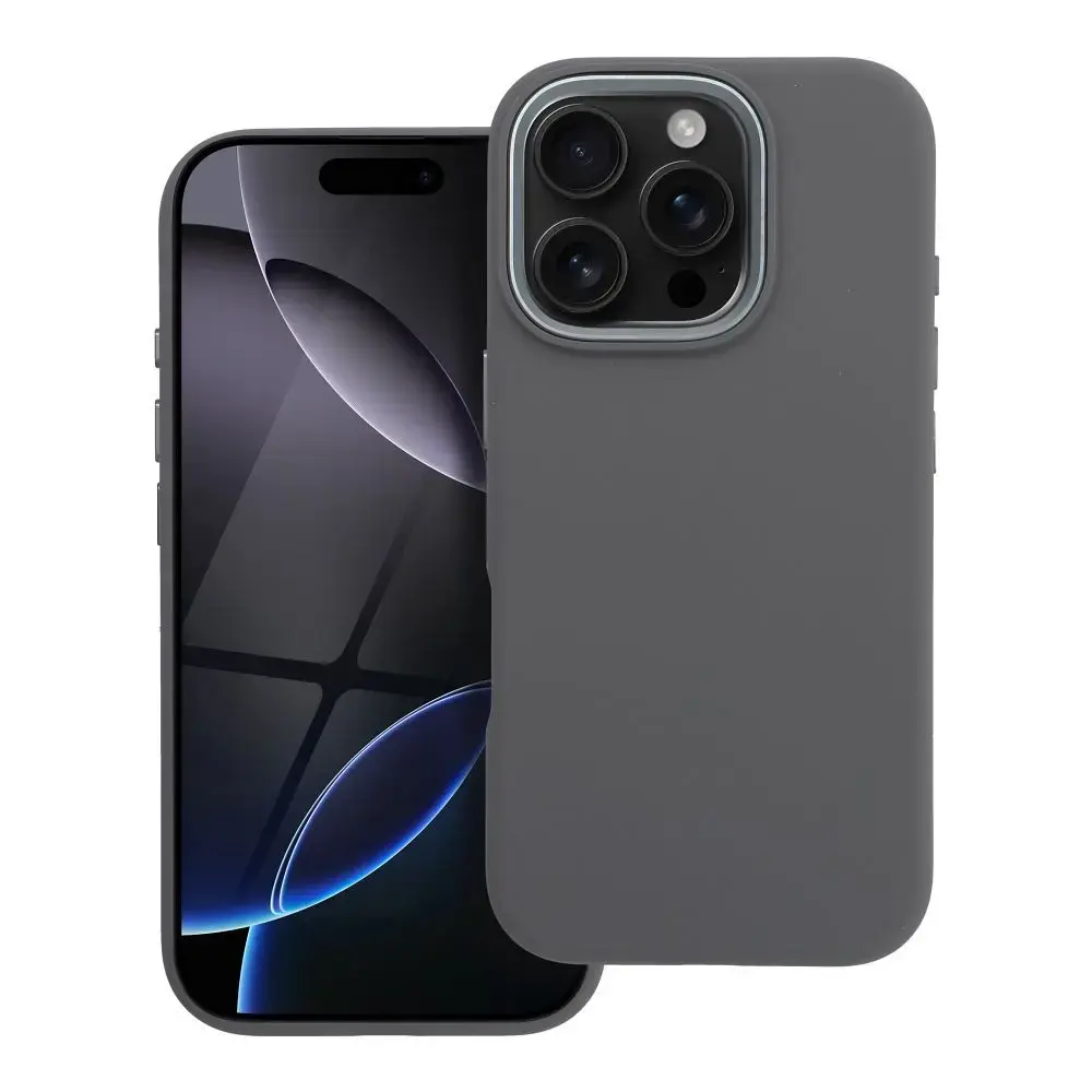 Forcell F-Protect Frame Premium maciņš ar MagSafe atbalstu telefonam iPhone 16 Pro pelēks