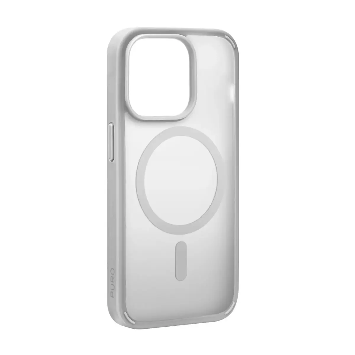 Puro Gradient MagSafe Silicone Case for iPhone 15 Pro Max - Silver