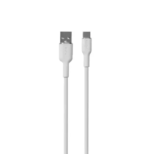 Puro Soft провод для передачи данных и зарядки | USB-A на USB-C | 18W | 1.5м | белый