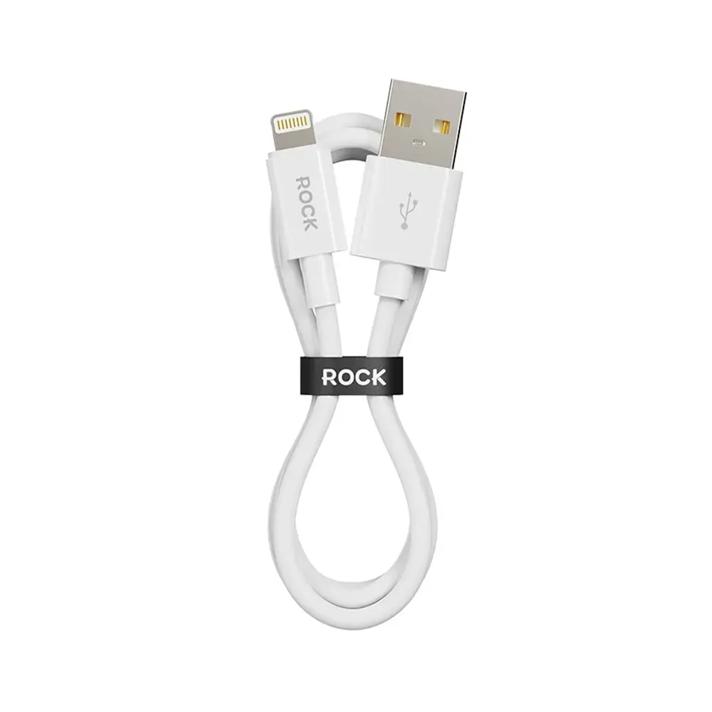 Rock P8 Basic Series data transfer and charging cable | USB-A to Lightning | 12W | 1m | white