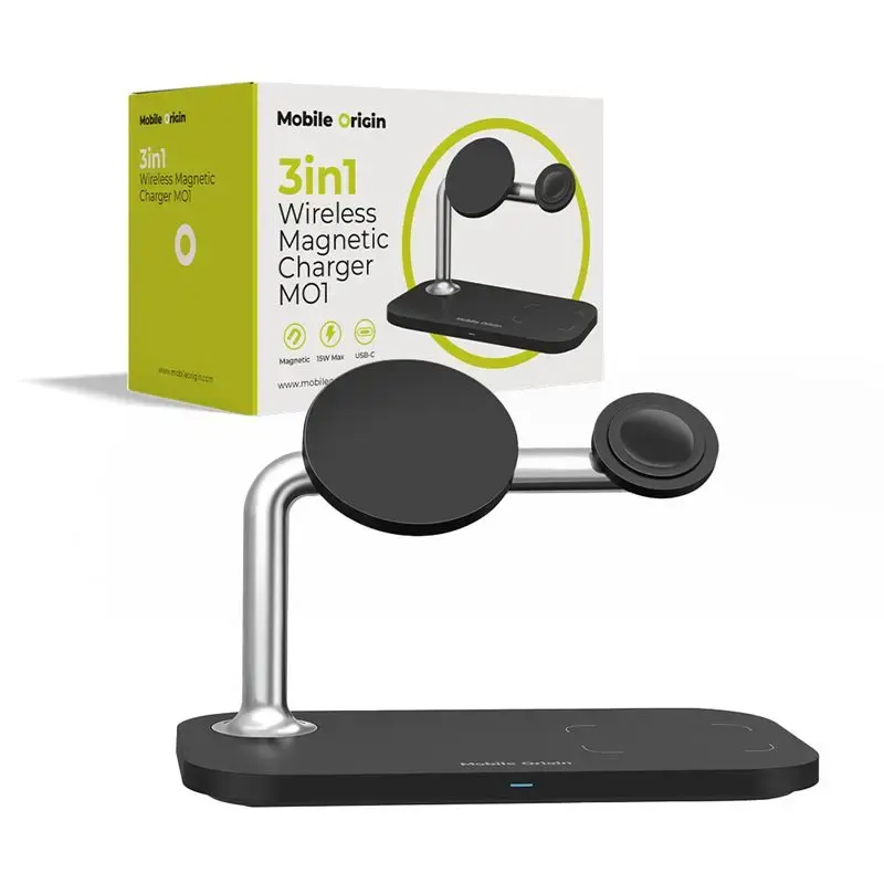 MOBILE ORIGIN 3in1 Wireless Magnetic Charger