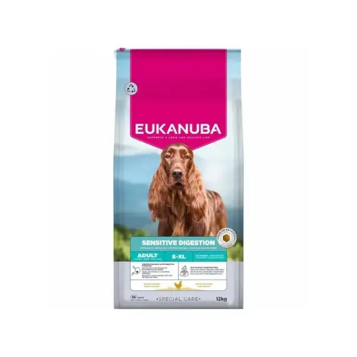 Dry food for dogs - Eukanuba Adult All Sensitive Digestion, 12 kg