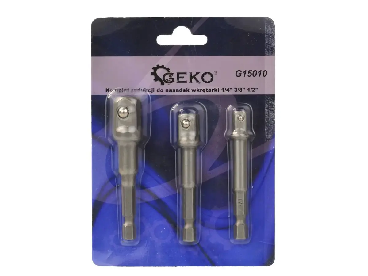 Lööktrelli padrunadapterite komplekt 3 tk - 1/2" 3/8" 1/4"