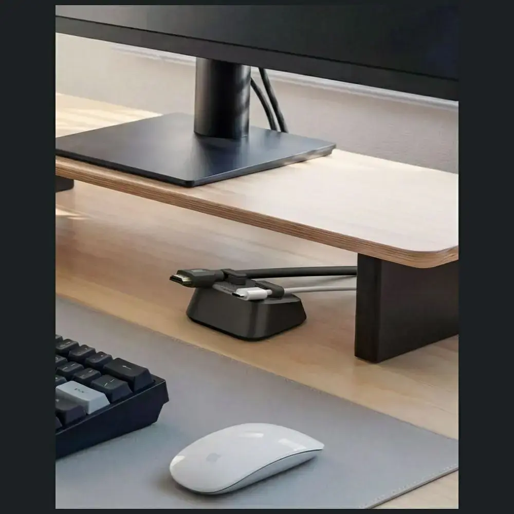 Spigen Magnetic cable holder magnetic cable organizer black