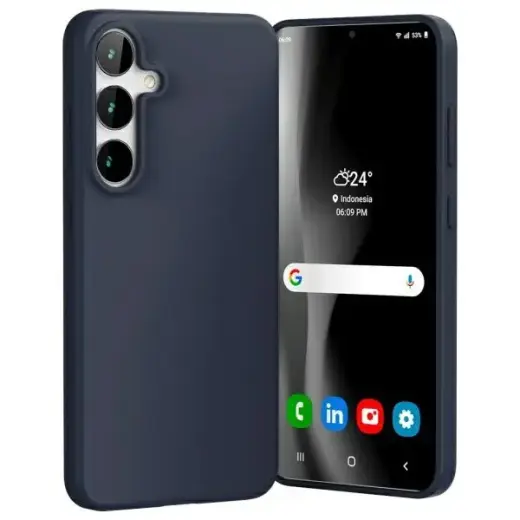 Mercury phone case for Samsung Galaxy S24 FE midnight blue