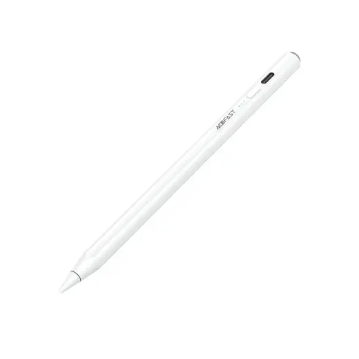 Acefast V2 Capacitive Stylus for iPad with 2 Interchangeable Tips - White