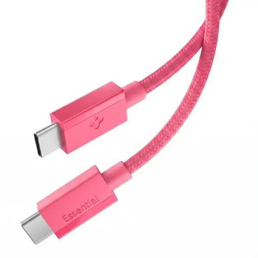 Spigen EB6010CC datu pārraides un uzlādes vads | USB-C uz USB-C | 60W | 1m | rozā