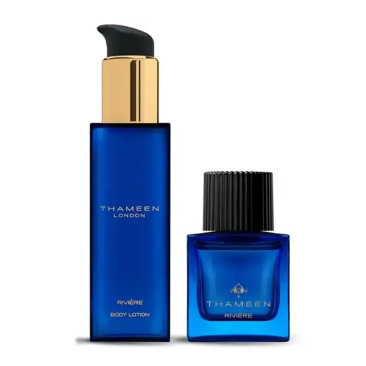 Set Thameen London: Riviere, Extrait De Parfum, Unisex, 50 ml + Riviere, Body Lotion, Body, 100 ml