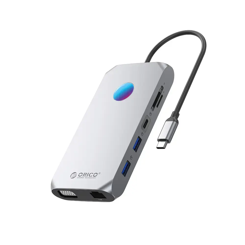 Orico XCR 12-in-1 RGB USB-C Docking