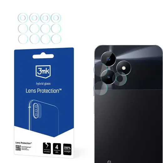 3mk Lens Protectionâ¢ hybrid camera glass for Realme C53