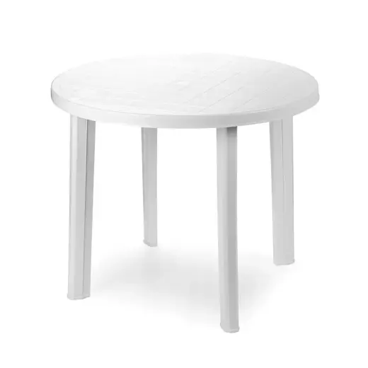 Galds apaļš Tondo 90cm balts plastmasas