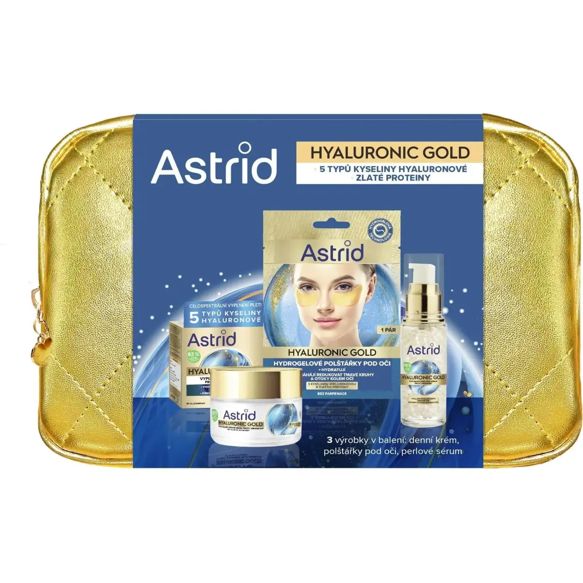 Astrid, Set Regalo Bellezza, Hyaluronic Gold Geschenkset (Set per La Cura Del Viso)