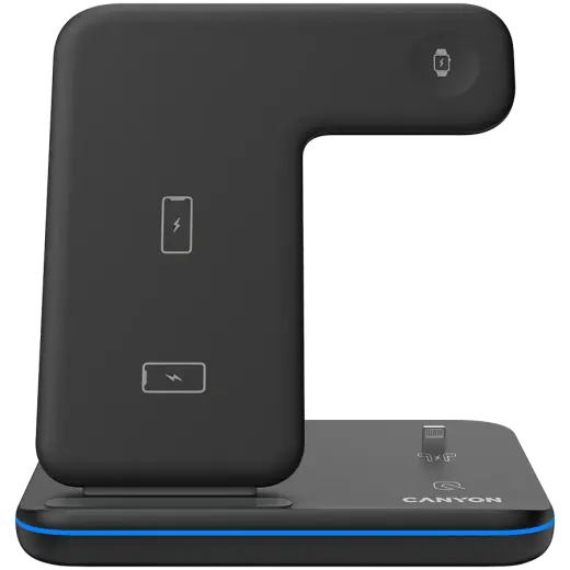 CANYON wireless charger WS-302 15W 3in1 Black