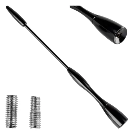 Car Antenna Aluminium mast 16 cm 5/6mm adaptor ANTM04 AMIO-01052