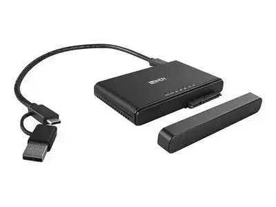 Lindy - HDD | SSD docking station - SATA 6Gb|s | PCIe 3.0 x2 (NVMe) - USB-C 3.2 (Gen 2)