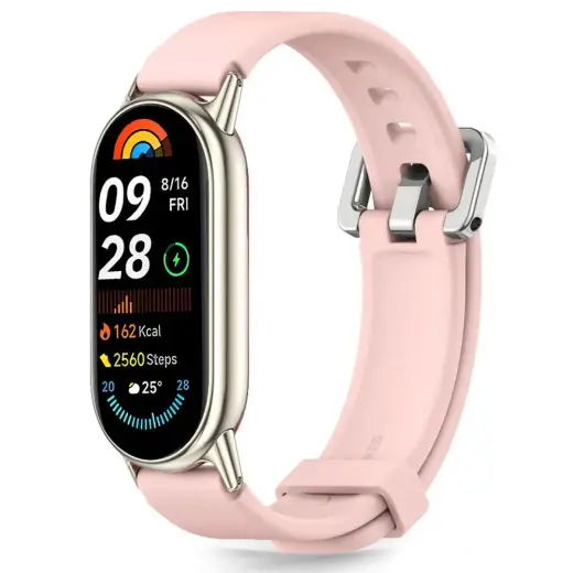 TECH-PROTECT ICONBAND CLASSIC XIAOMI SMART BAND 8 | 9 | 10 | NFC BABY PINK