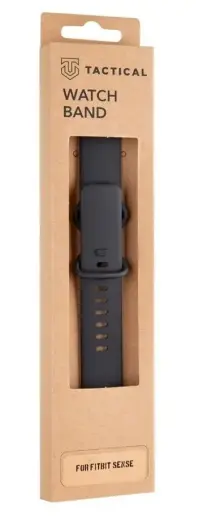 Tactical 718 Silicone Band for Fitbit Sense Black