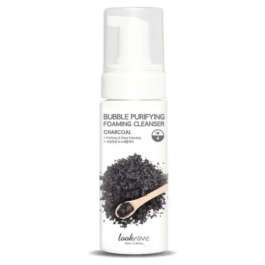 Look At Me, Bubble Purifying, Charcoal, Deep Cleansing, Cleansing Foam, 150 ml