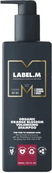 Label.m Organic Orange Blossom Shampoo for Hair Volume 300 Ml