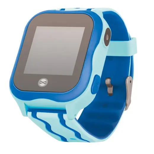Forever Smart KW-300 See Me Super Viegla Bērnu GPS Pulkstenis Wi-Fi | IP67 | Balss Monitorings | AGPS | LBS Locating | SMS | Zvana Funkcija | SOS Funkcija | Zils