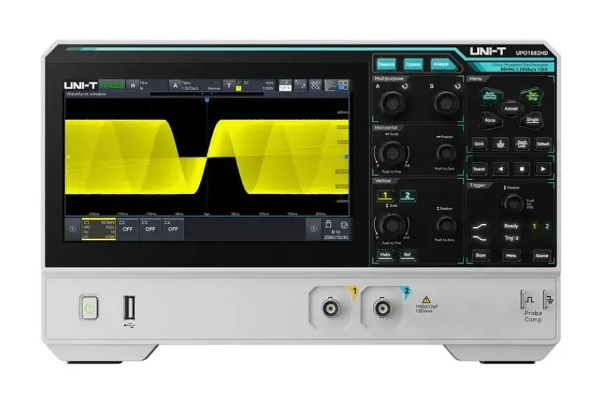 UNI-T High-resolution oscilloscope 2 CH, 12bit